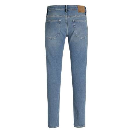 Jean Glenn en coton bleu ciel délavé à coupe slim avec rivets cuivrés - Image 2