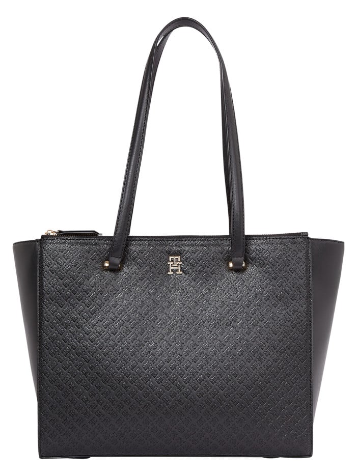 Sac shopping noir uni avec...