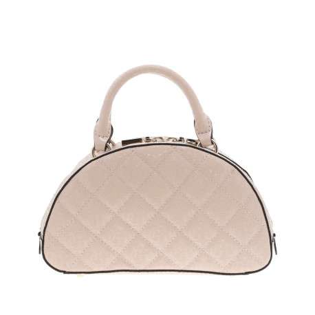 Sac Bowling rose avec monogrammes vernis all-over et matelassé - Image 3