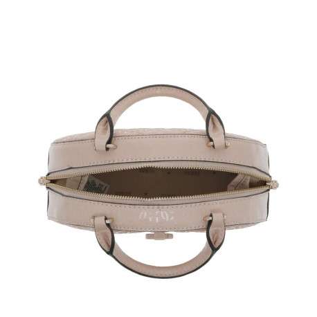 Sac Bowling rose avec monogrammes vernis all-over et matelassé - Image 4