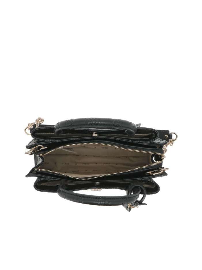 Sac Porté Main Chabrand Léna - Noir, 25x17x7 Cm, Toile Synthétique, 2 Compartiments - 6