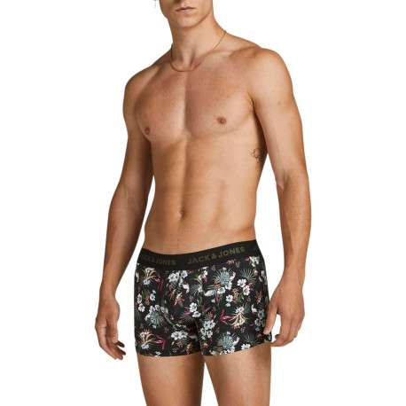 Lot de 3 Boxers classique en coton marine uni avec une taille élastiquée - Image 2