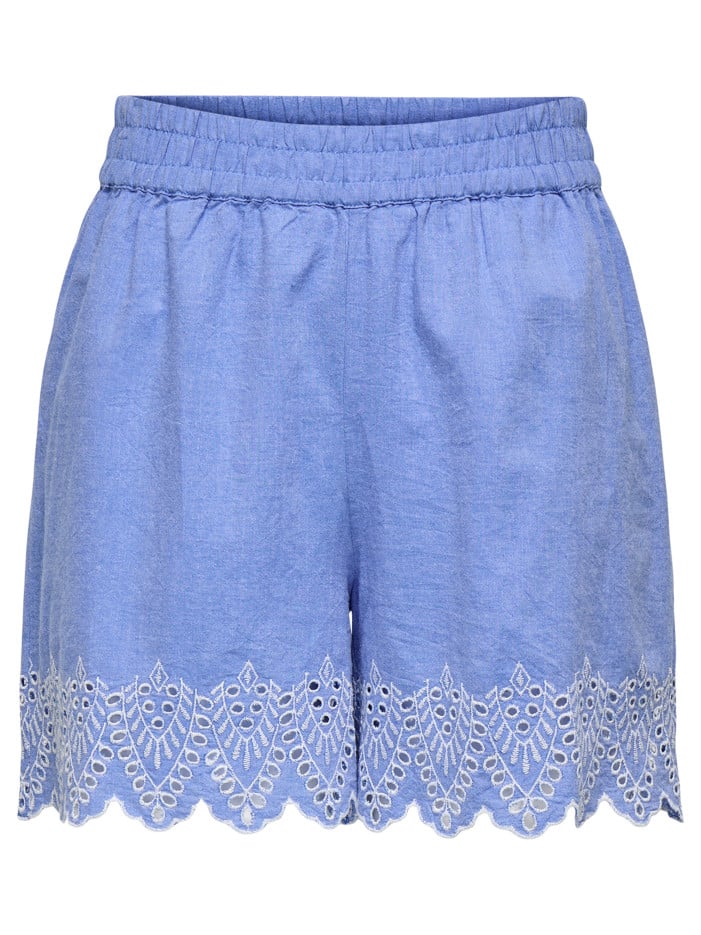 Short chino en coton bleu...