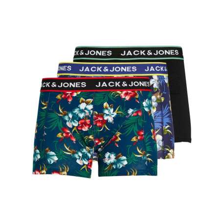 Lot de 3 Boxers classique multicolore uni avec une coupe fermée