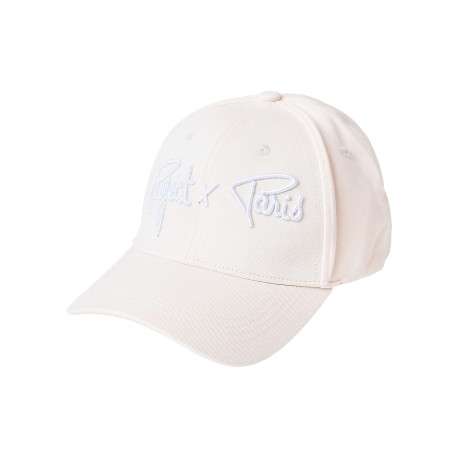 Casquette strapback en coton écrue unie réglable à l'arrière par un clip
