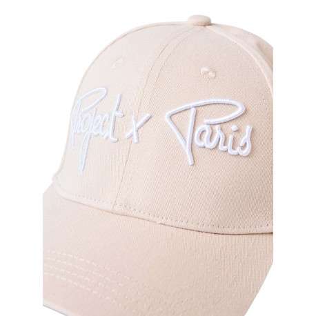Casquette strapback en coton écrue unie réglable à l'arrière par un clip - Image 3
