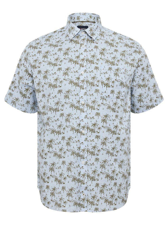 Chemise en coton et lin...