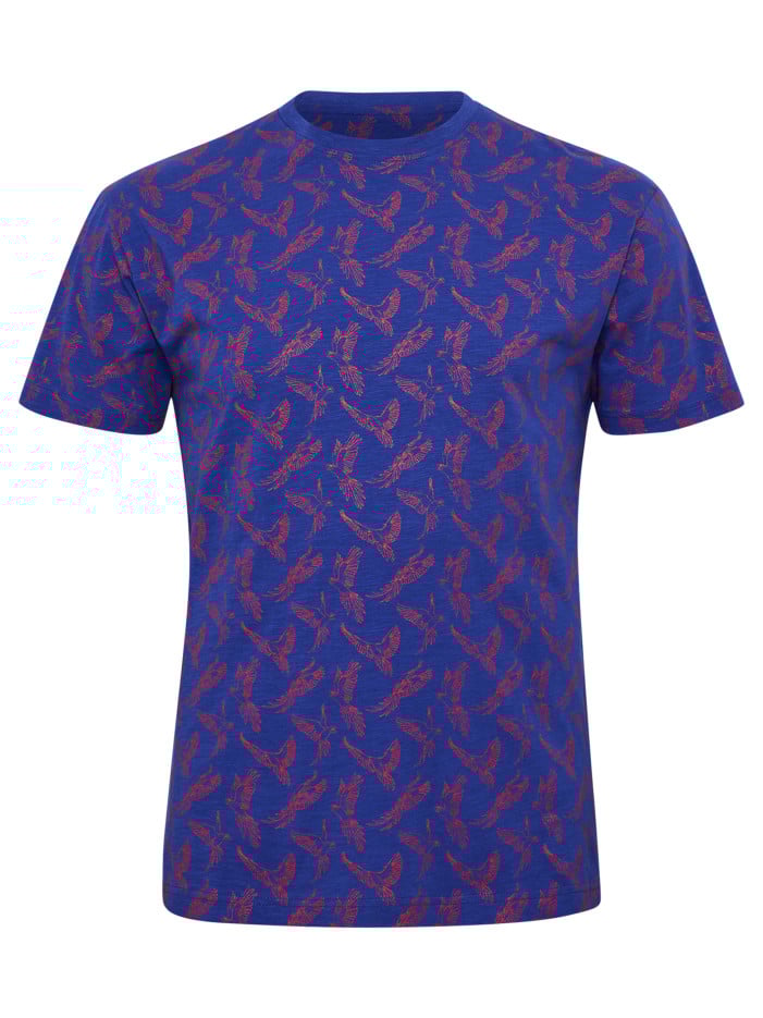 T-shirt en coton bleu...