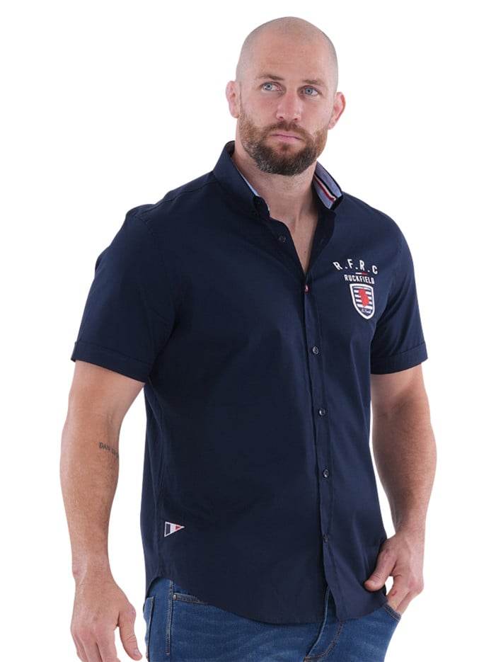 Chemise en coton marine...