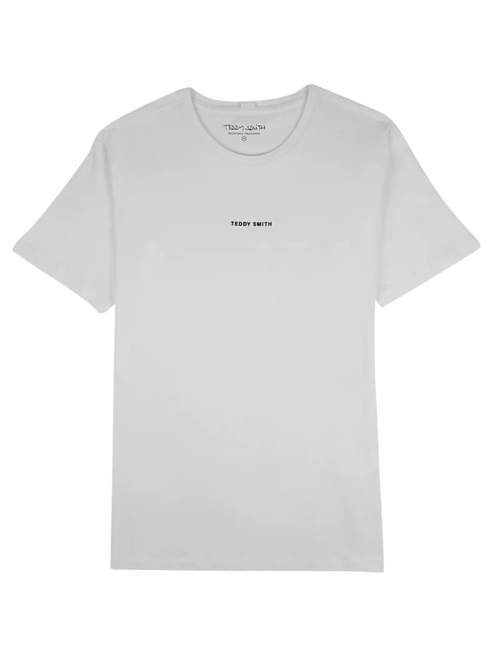 T-shirt en coton blanc uni...