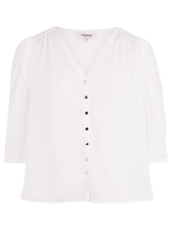 Chemise blanche imprimée...