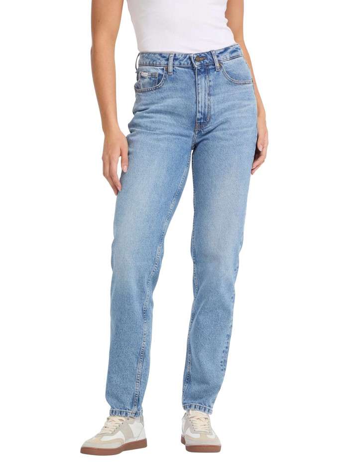 Jean Gj G06 Mom bleu uni...