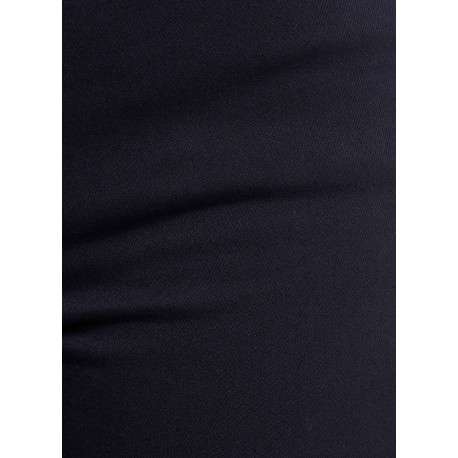 Pantalon 5 Poches marine uni à coupe slim avec rivets argentés - Image 2