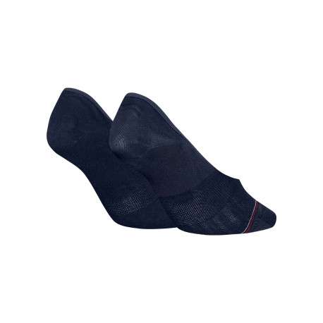 Lot de 2 paires de chaussettes basses en coton mélangé marine unies - Image 2