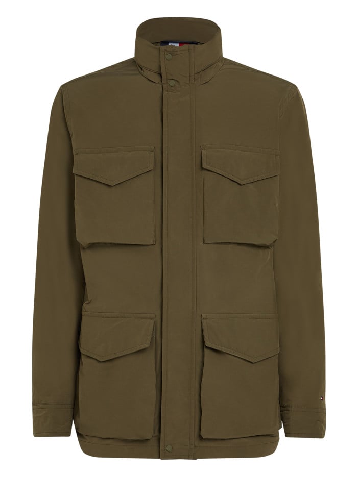 Parka kaki unie à coupe...