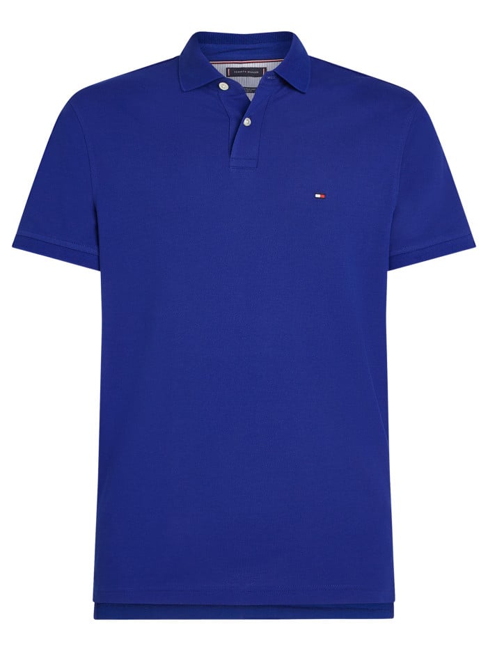 Polo en coton bleu...