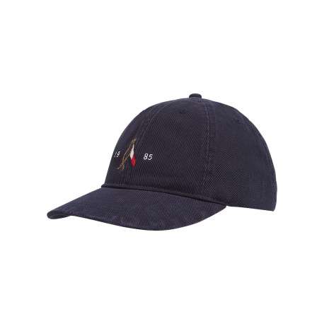 Casquette en better coton initiative marine brodée avec fermeture par boucle