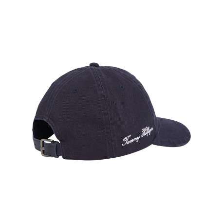 Casquette en better coton initiative marine brodée avec fermeture par boucle - Image 3