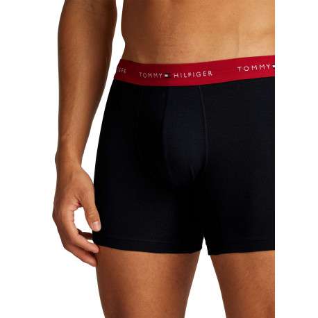 Lot de 3 Boxers longs en coton régénératif nuit unis à taille élastiquée - Image 3