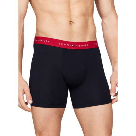 Lot de 3 Boxers longs en coton régénératif nuit unis à taille élastiquée - Image 4