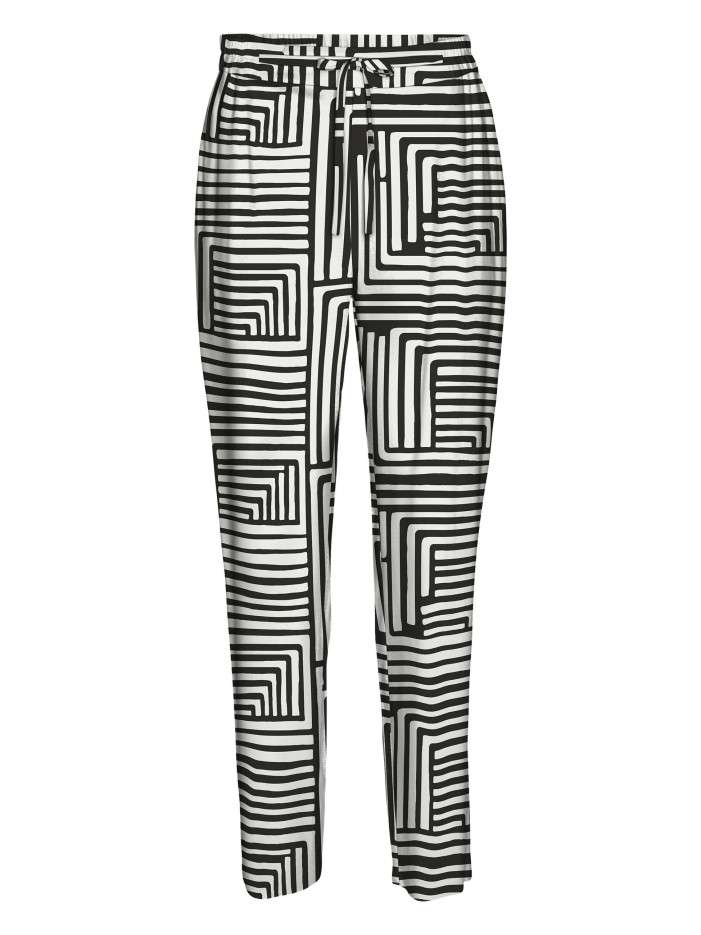 Chino noir à imprimé...
