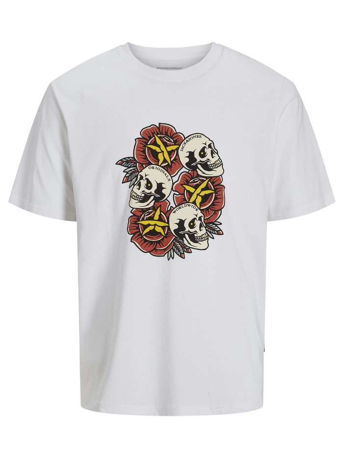 T-shirt en coton blanc...