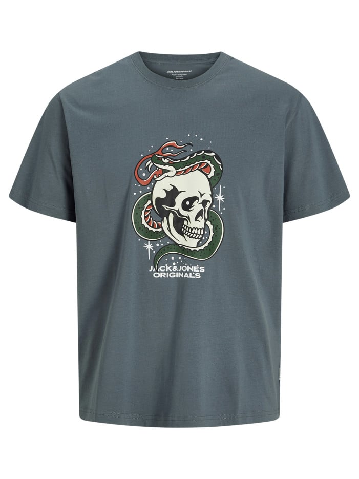 T-shirt en coton bleu...