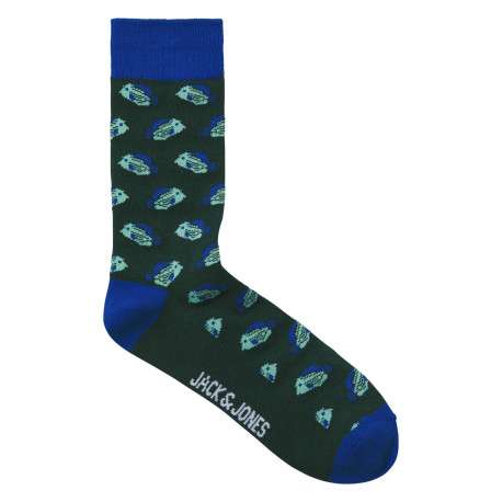 Lot de 3 paires de chaussettes hautes en coton mélangé multicolores imprimées - Image 3