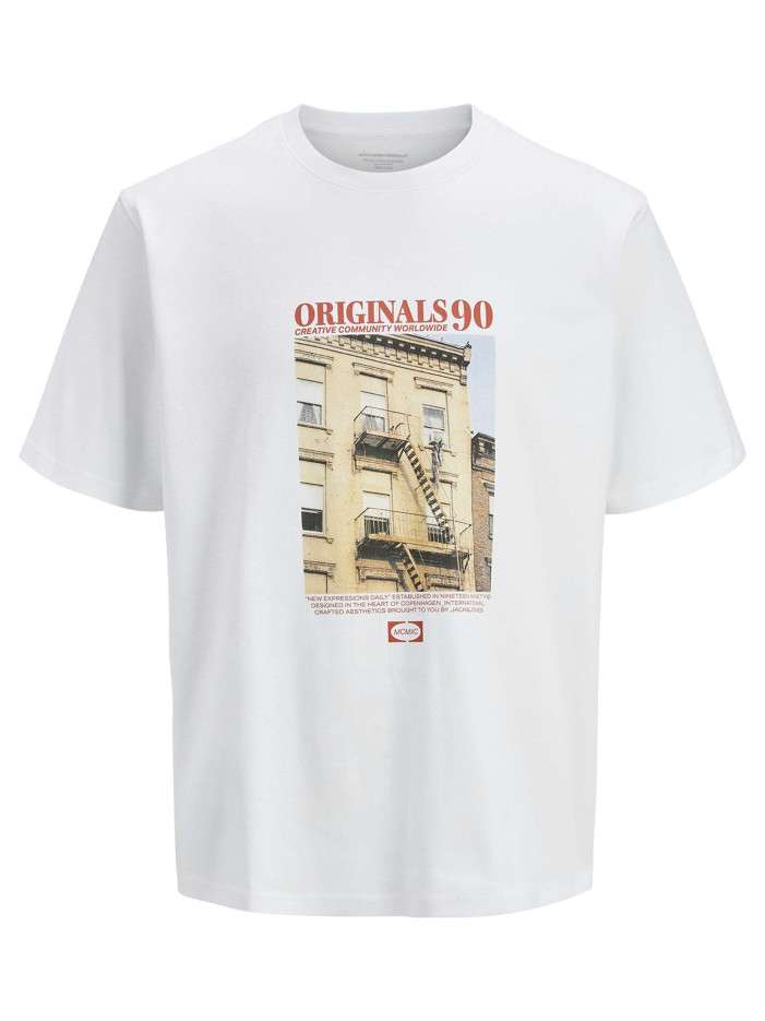 T-shirt en coton blanc...
