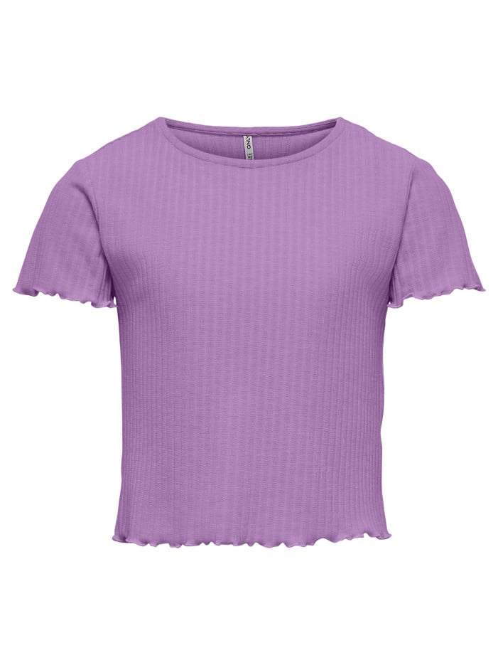T-shirt violet uni ajusté...