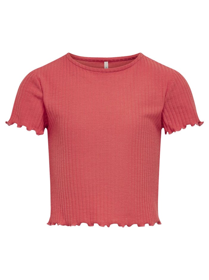 T-shirt framboise uni...