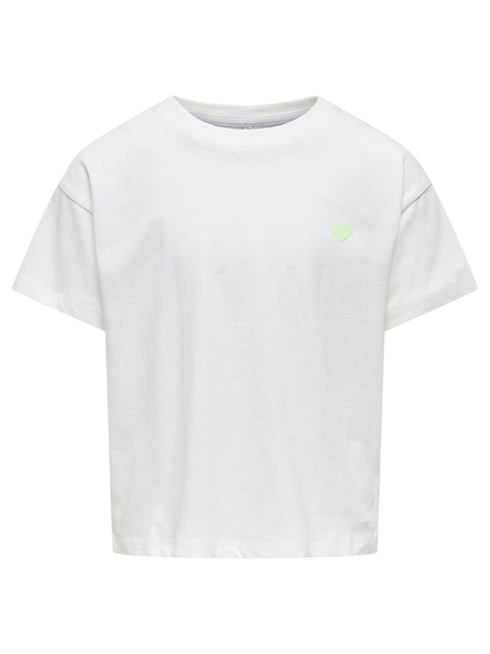 T-shirt en coton blanc uni...