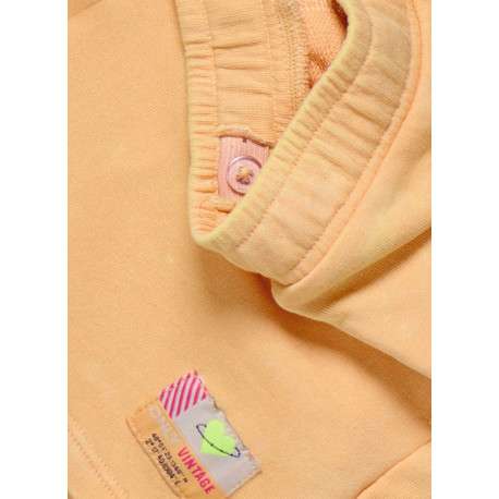 Short pêche uni à taille élastiquée avec cordon et patch de la marque - Image 3