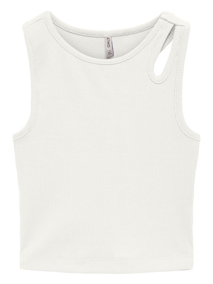 Débardeur en coton blanc...