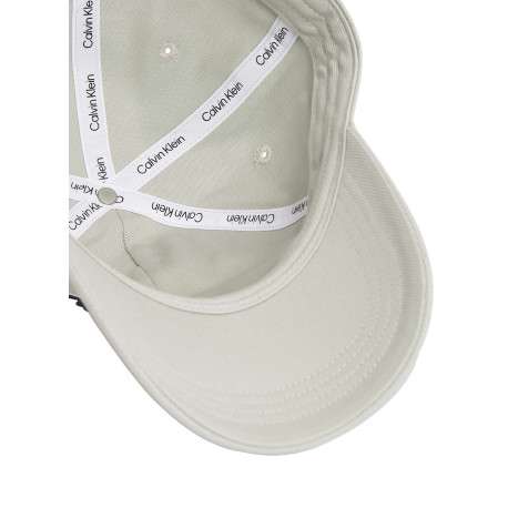 Casquette strapback en coton gris clair avec le nom de la marque arrondi - Image 3