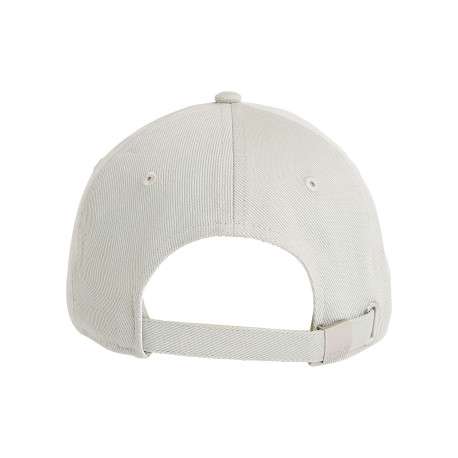 Casquette strapback en coton gris clair avec le nom de la marque arrondi - Image 4