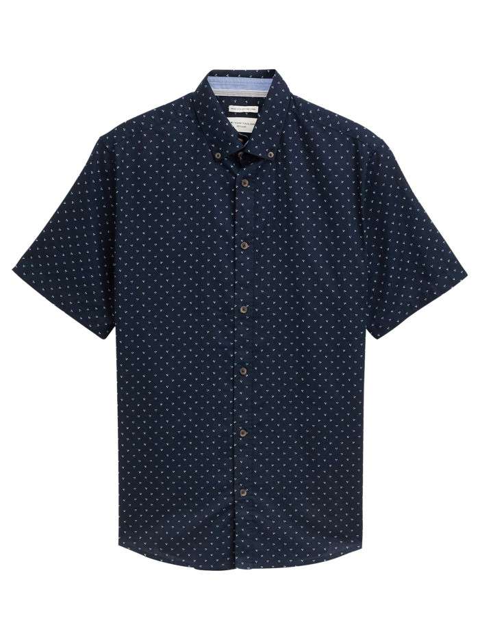 Chemise marine à pois...