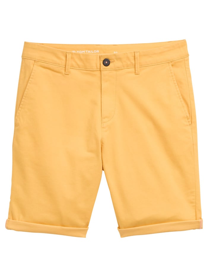 Short Chino en coton jaune...