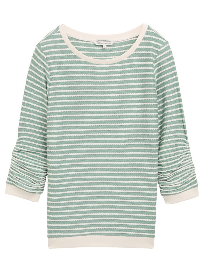 Sweat vert à rayures...