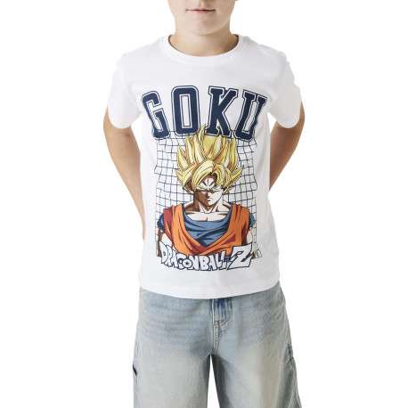 T-shirt en coton blanc imprimé à l'avant avec une coupe droite et un col rond - Image 4