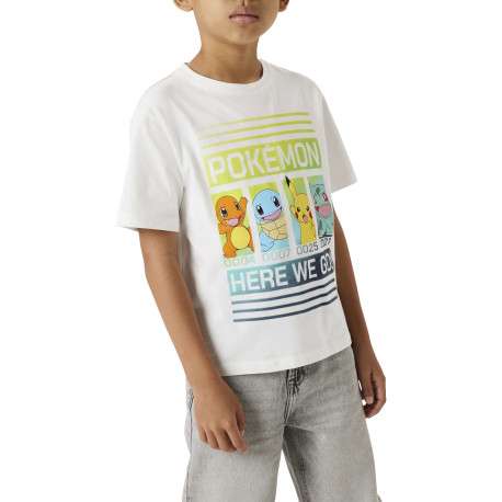 T-shirt en coton blanc imprimé personnages de fiction à l'avant avec un col rond - Image 4