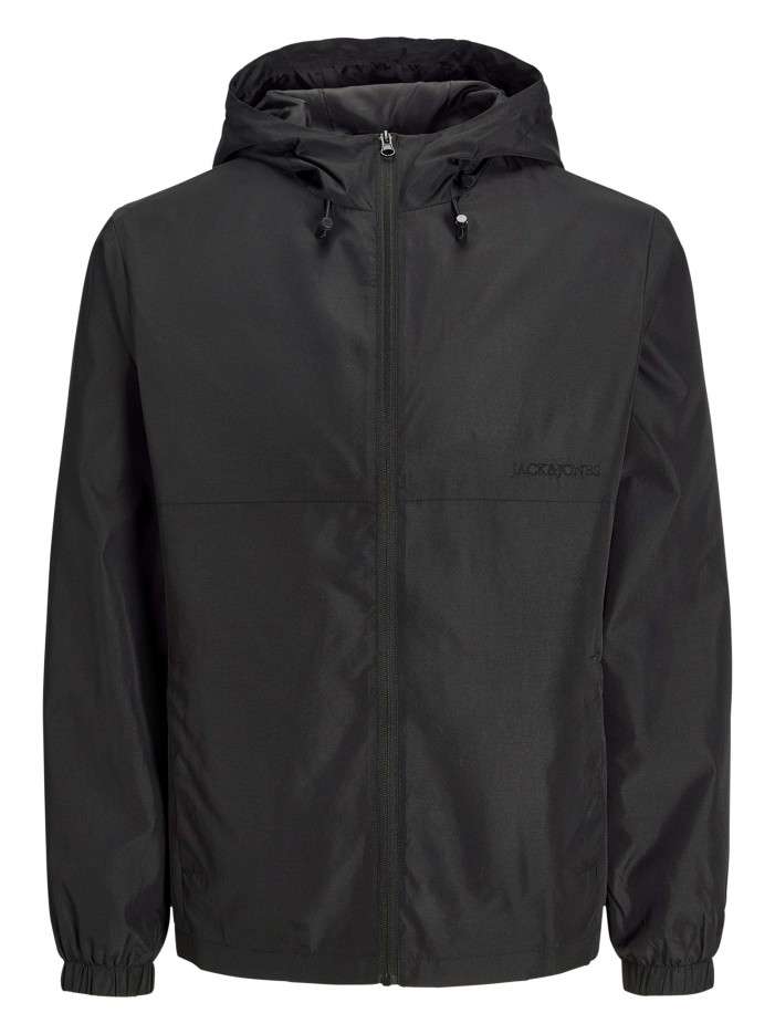 Veste coupe-vent noire unie...