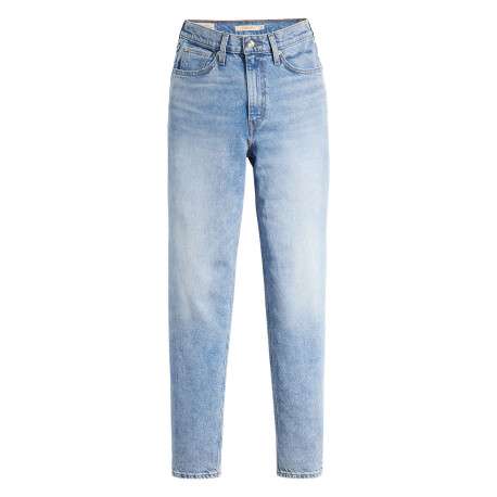 Jean '80s Mom Jeans bleu stone uni à coupe tapered et à taille haute