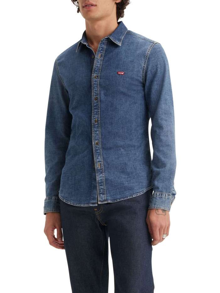 Chemise denim en coton...