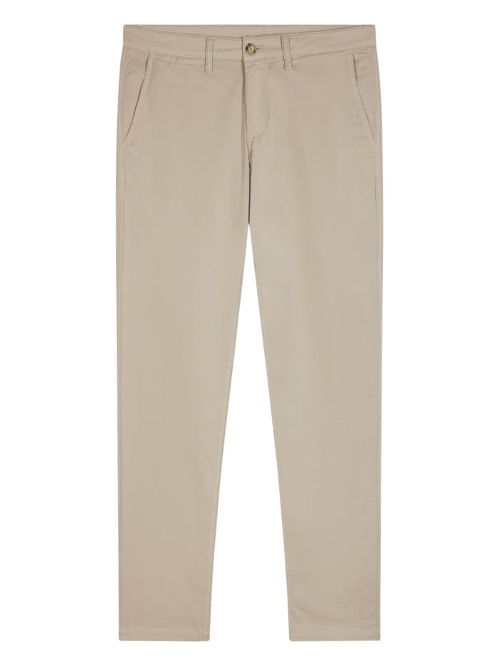 Chino Beige uni en coton...