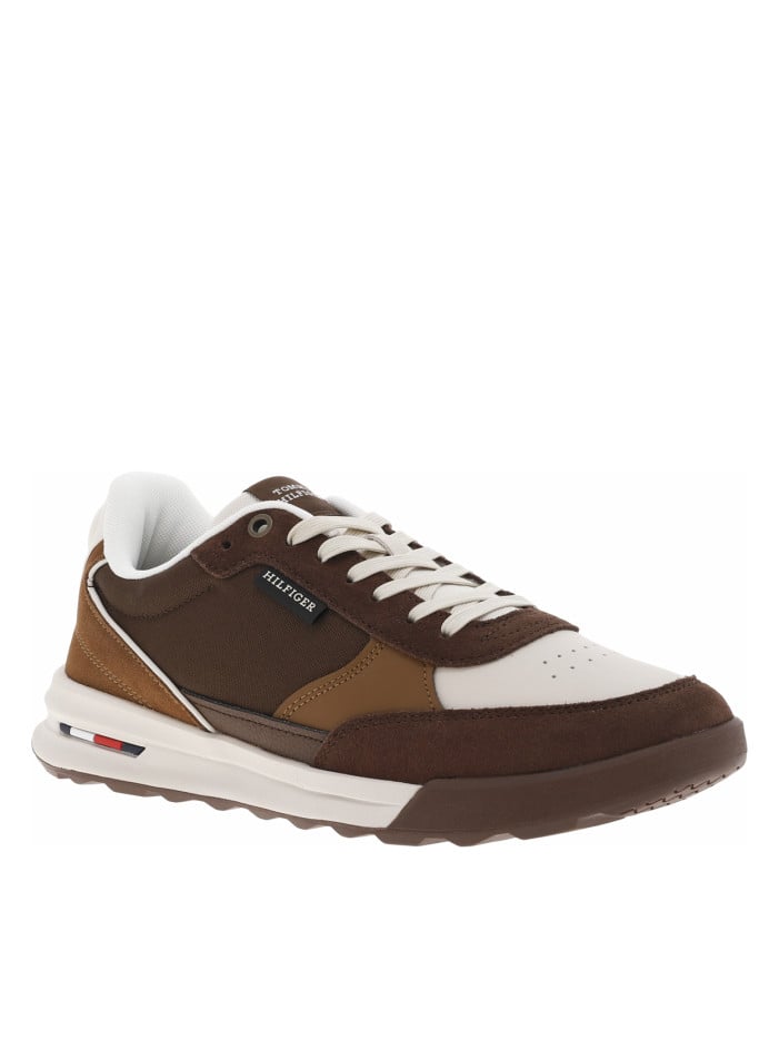 Baskets running en cuir...