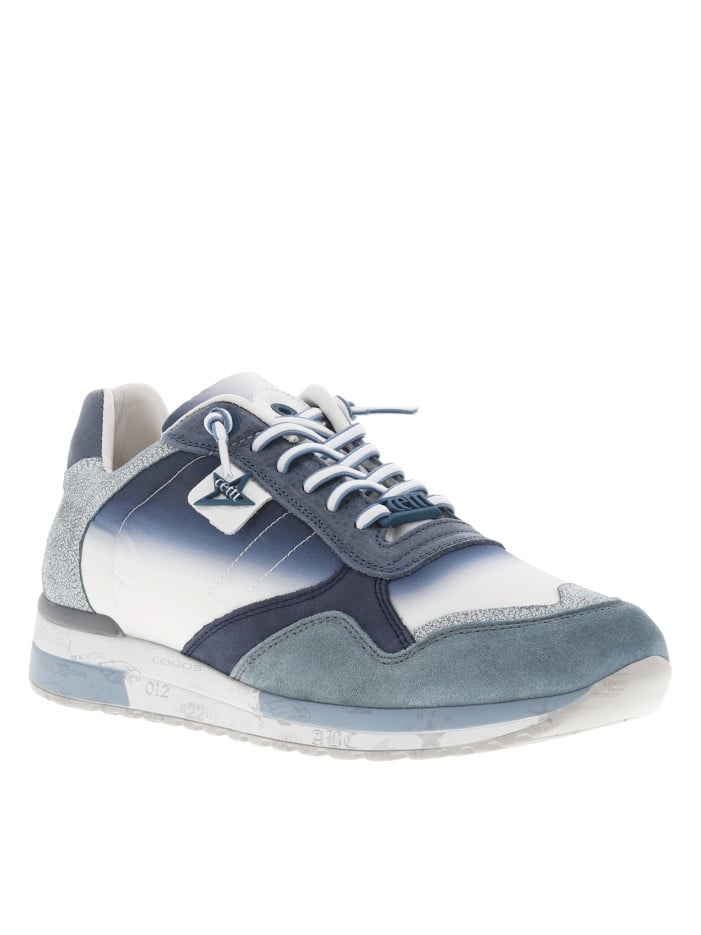 Baskets running en cuir...