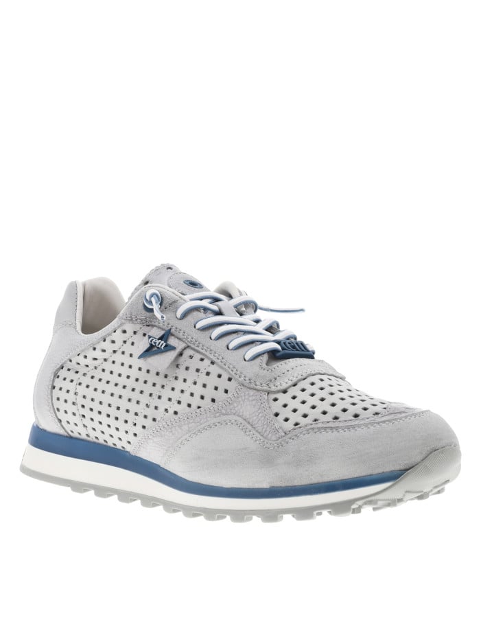 Baskets running en cuir...