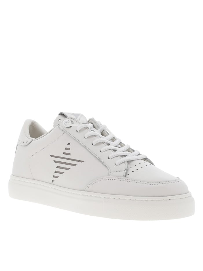 Tennis en cuir blanches...
