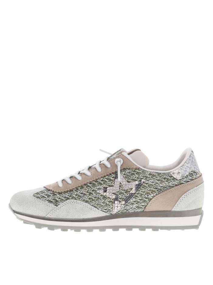 Baskets running en cuir...